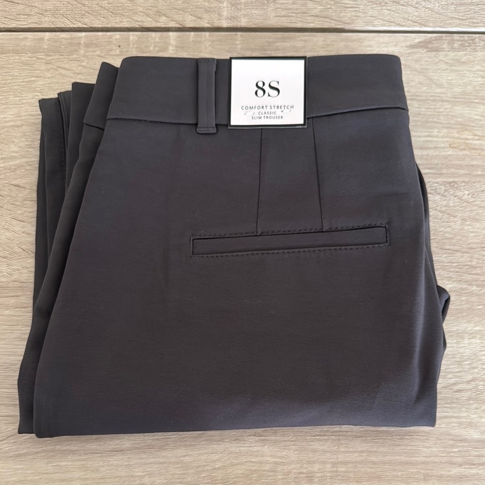White House Black Market Charcoal Trousers